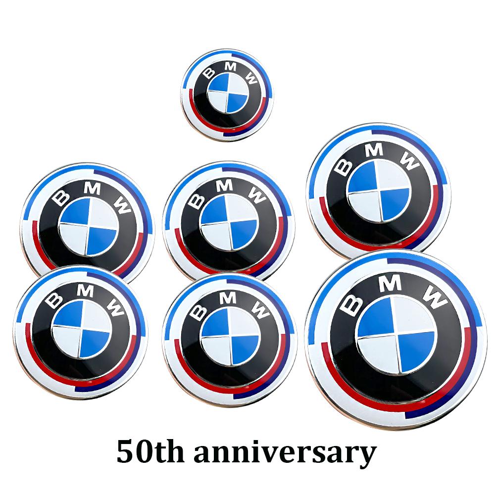 

7Pcs Car Hood Front Rear Trunk Emblem Badge For BMW original Logo all black E36 E46 E53 E90 E60 E93 E87 G01 G20 X3 X5 F30 F20 X6 45-74x2-68x4