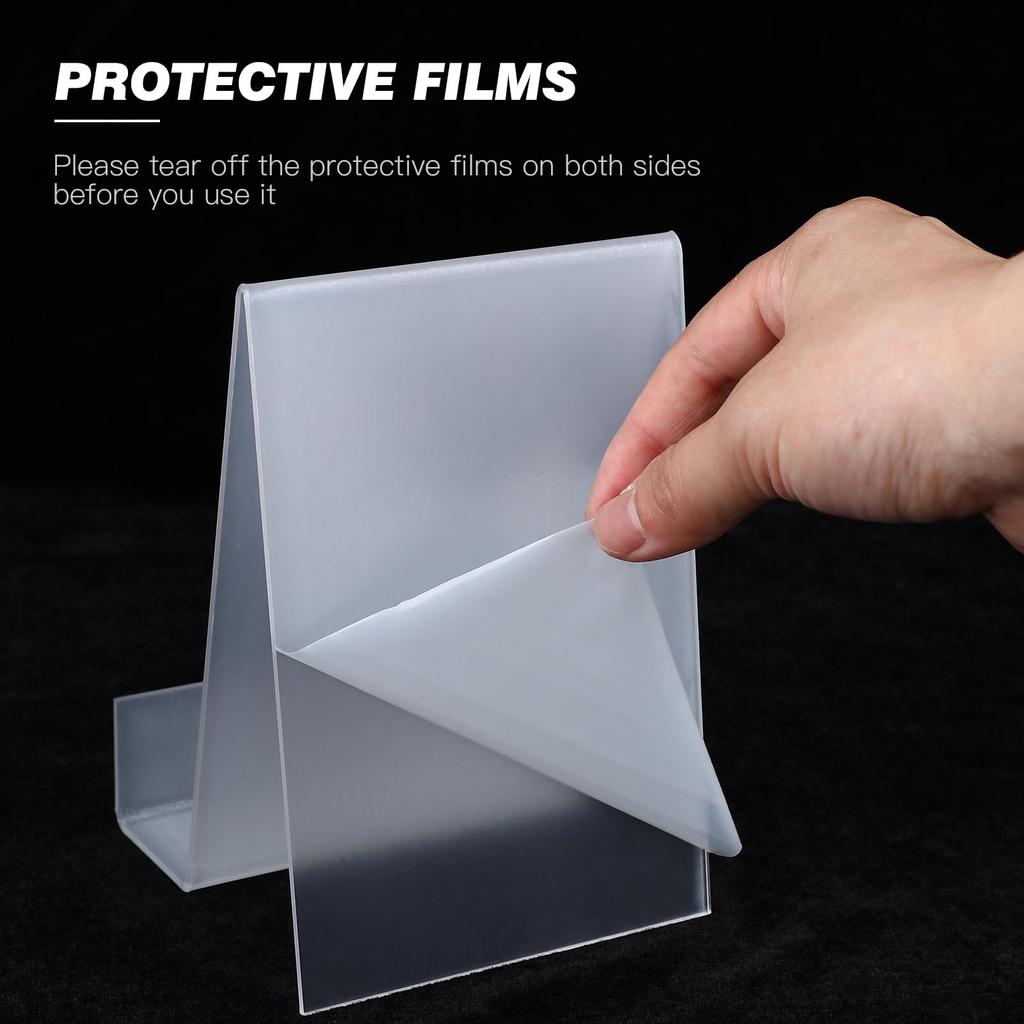 Set of 5 Clear Acrylic Book Tabletop Book Book Display Bookshelf School Stationery Gift Stands, Bookends, Stands, Stands, Decor, Library, Office,