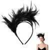 Feather Headband for Women Feather Fascinator Headband Cocktail Wedding Party