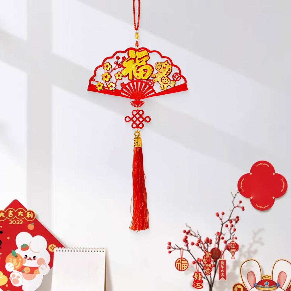 Chinese New Year Hanging Decoration Pendant Festival Decor Traditional for Party Living Room Office Celebration