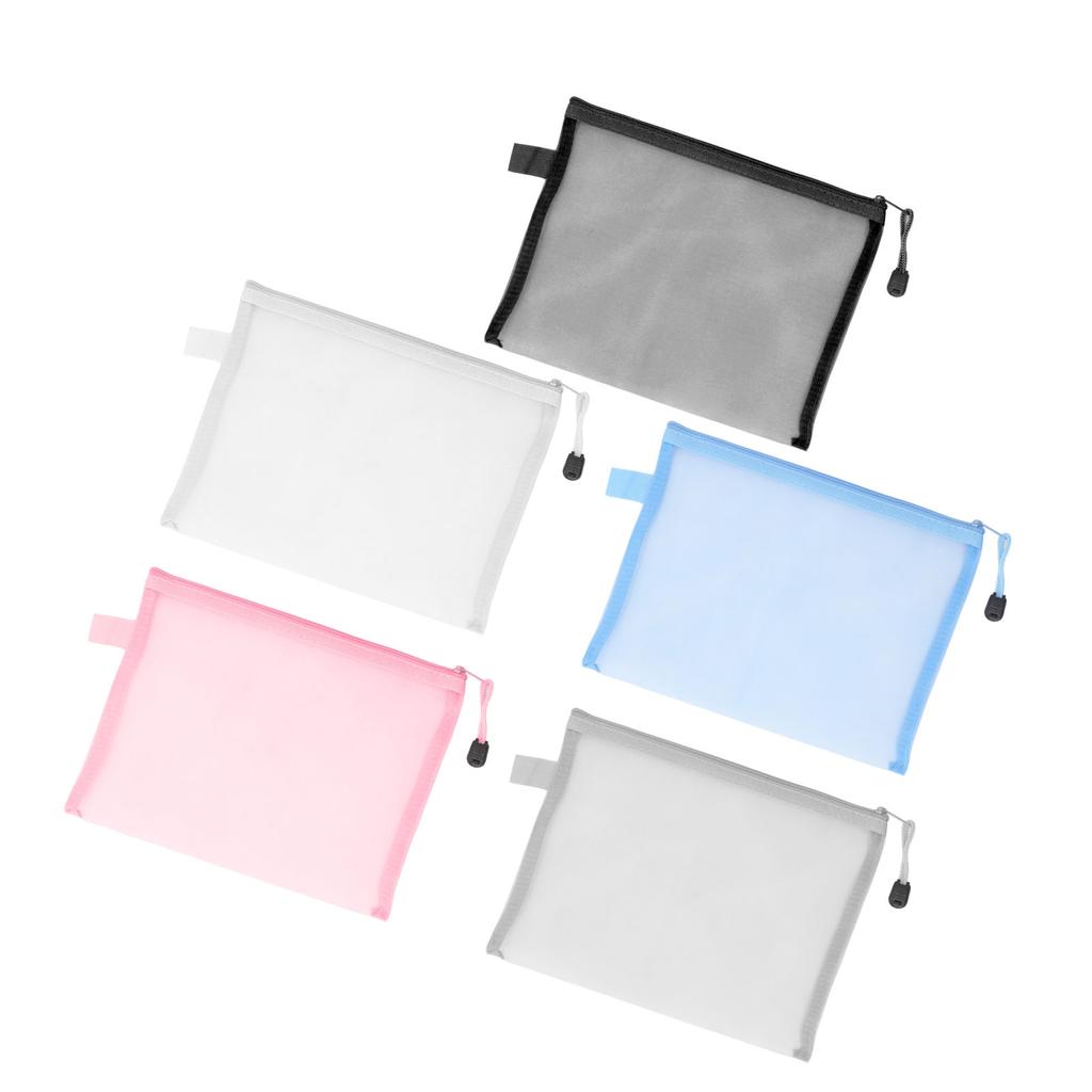 10PCS  Documents Pouch Waterproof Tear Resistant A5 Paper Size Document Organizer Bag