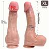 Realistic XXL Large Dildo –Soft Liquid Silicone 100% Lifelike Penis with Strong Suction Cup,Comfortable Adult Masturbation Toy for Women,Men & Couples