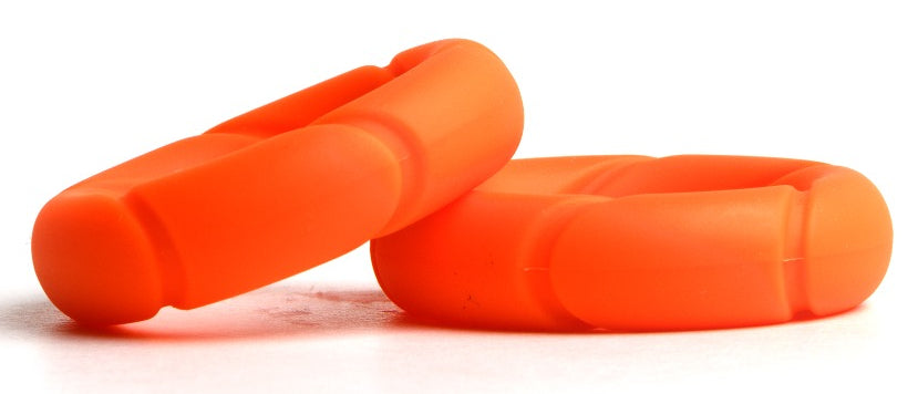 Lot de 2 Cockrings Ready Rings Orange - Sport Fucker - Cockrings Flexibles