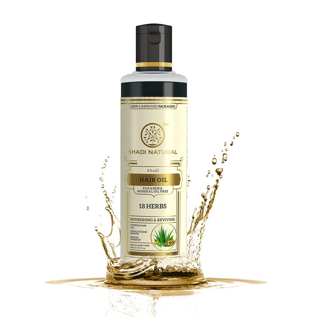 

KHADI NATURAL Аюрведическое масло для волос «18 трав», 210 мл