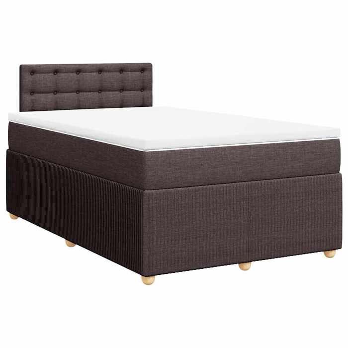 Exclusive House - Slatted Bed Base with Mattress Dark Brown 120x200 Cm