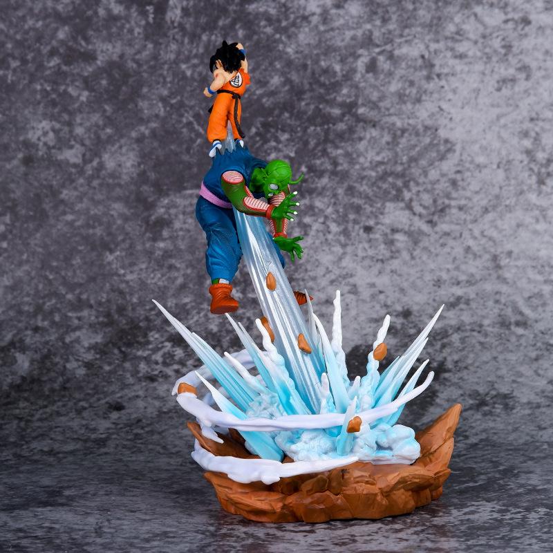 25cm Dragon Ball Anime Figures Dbz Piccolo Vs Son Goku Figurine Statue Statue Model Collection Decoration Model Toys Gift