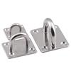 M5-M12 304 Stainless Steel Hook Eye Plate Heavy Duty Round/Square/Oval/Diamond Pad Staple Ring Hook Loop U-Shaped Eyelet Bracket