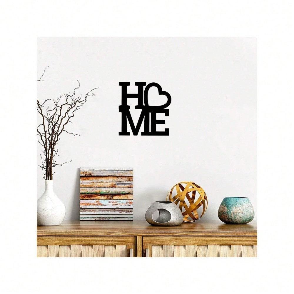 Metal Wall Art Letters 1pc, Iron Home Decor, Black Silhouette Wall Decoration, Abstract Metal Wall Art, Modern Hanging Ornament