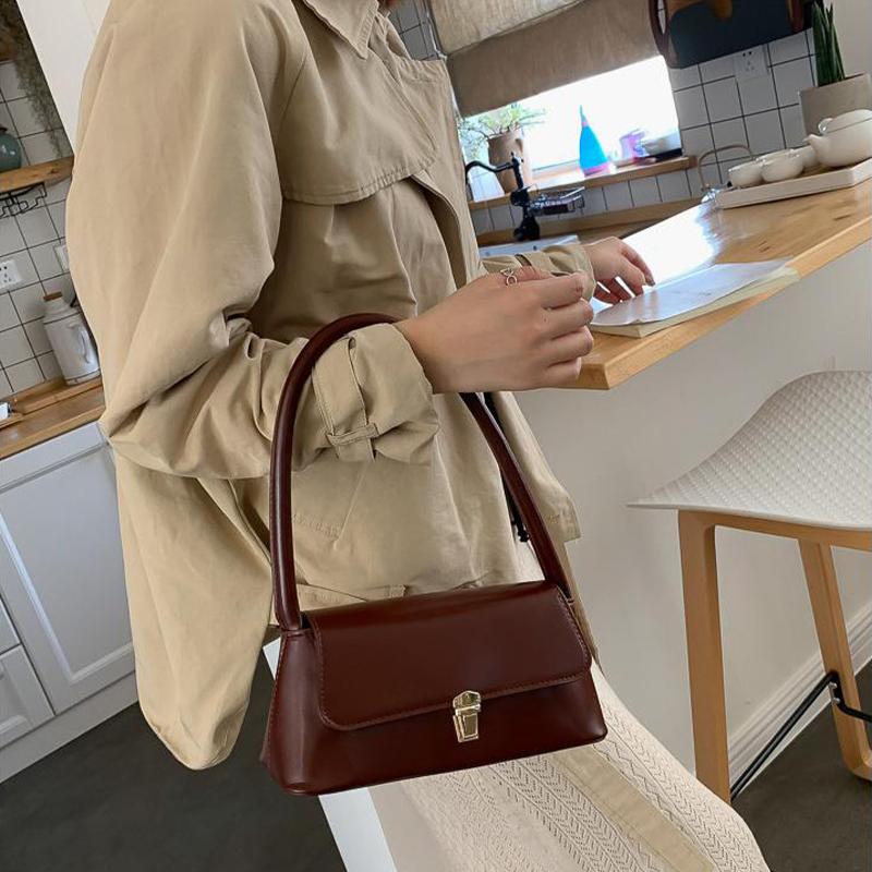 Crossbody Bags Design Underarm 2026 Shoulder Bag Female Handbag And Purses Solid Color
