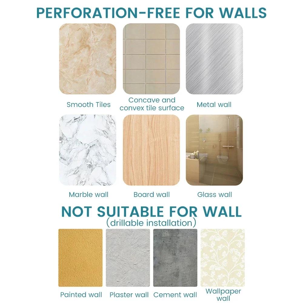 Portasapone da Bagno in Acciaio Inossidabile 304, Autoadesivo, Montaggio a Parete, Antiruggine, Senza Foratura, Vassoio per Sapone e Spugna