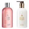 Molton Brown Rhubarb & Rose Shower Gel & Desert Rose Body Lotion Set