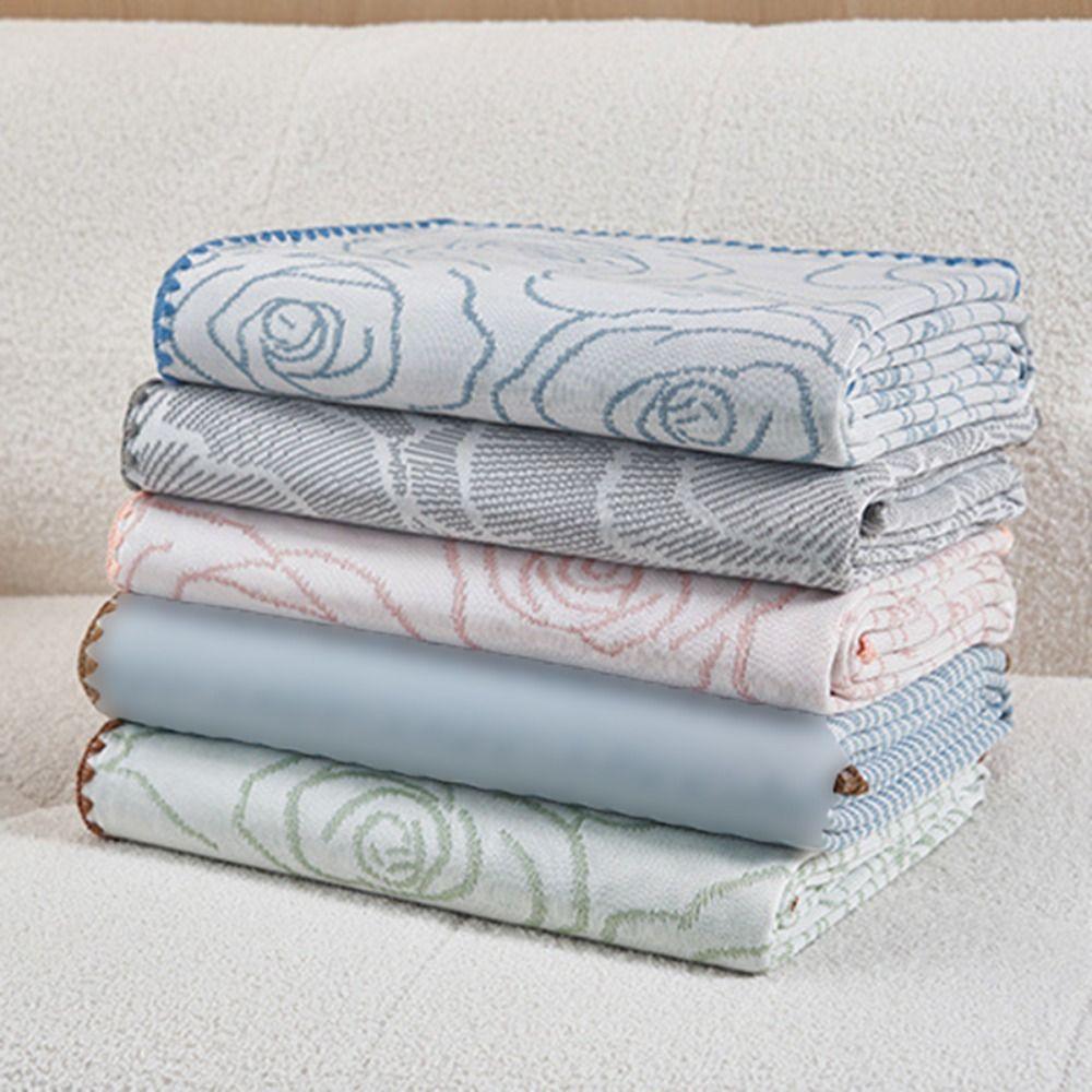 Breathable Cool Feeling Summer Blanket Thin Nap Blanket Multi-functional Sofa Towel Children