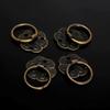 12PCS Antique Bronze Drawer Pulls for Wooden Cabinets and For Furniture 30mm Round Iron Handles with Wire Insert Design
