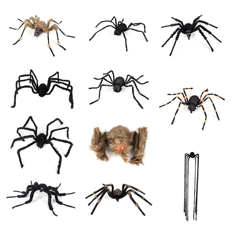 Plüschspinne Aprilscherz Requisiten Streichspielzeug mit Riesengröße Simulationsspinne Neuheit Spielzeug zur Unterhaltung Partydekoration