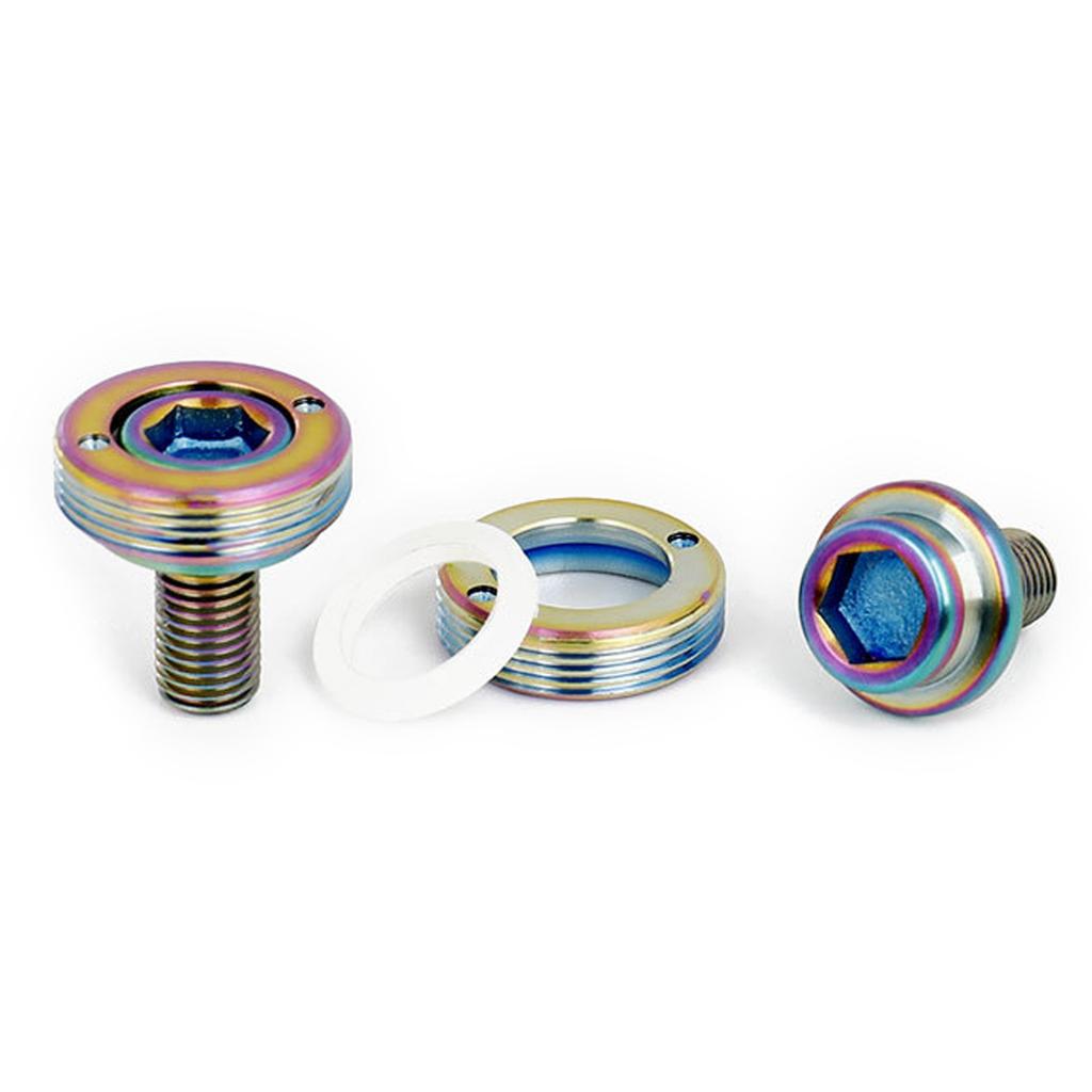 2Pcs 8mm Thread Screws Waterproof Sandproof Bicycles Crank Screws Inner Hexagon Threaded Screws Screw Lock Bike Bolts