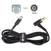 UC-110-5525MM 1.8m USB-C zu DC 5.5x2.5mm Kabel PD 100W Nylon Geflecht Ladekabel für Laptop