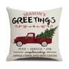 Letter Christmas Pillow Nordic Style Cushion Linen Print Colorful Bedside Pillow