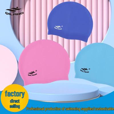 Cuffia da nuoto in silicone impermeabile: Donna, Uomo Taglia Larga, Capelli Lunghi, Adulto e Bambino, Protezione Orecchie, Logo Personalizzato Disponibile