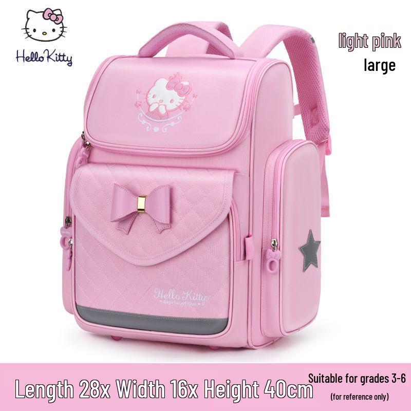 Hello Kitty Rucksack: Leicht, Großes Fassungsvermögen, Lastreduzierend, Rückenschonend für Mädchen der 1. bis 6. Klasse