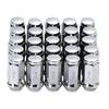 Kanoan M12 X Long Steel Wheel 24pcs 1pc for Land Chrome High Universal Aftermarket Parts P1.5 Nuts, 19HEX, 45mm, 60°, + (25pcs Total) Toyota,