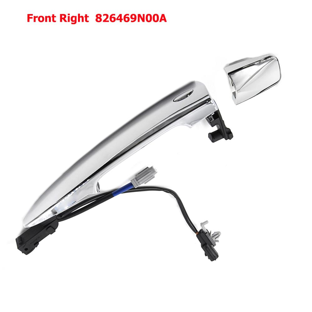 

Car Front Left Right Exterior Door Handles Silver ABS 826469N00A 806469N00A 806451AA0A For Nissan Leaf Maxima Murano Sentra Front Right