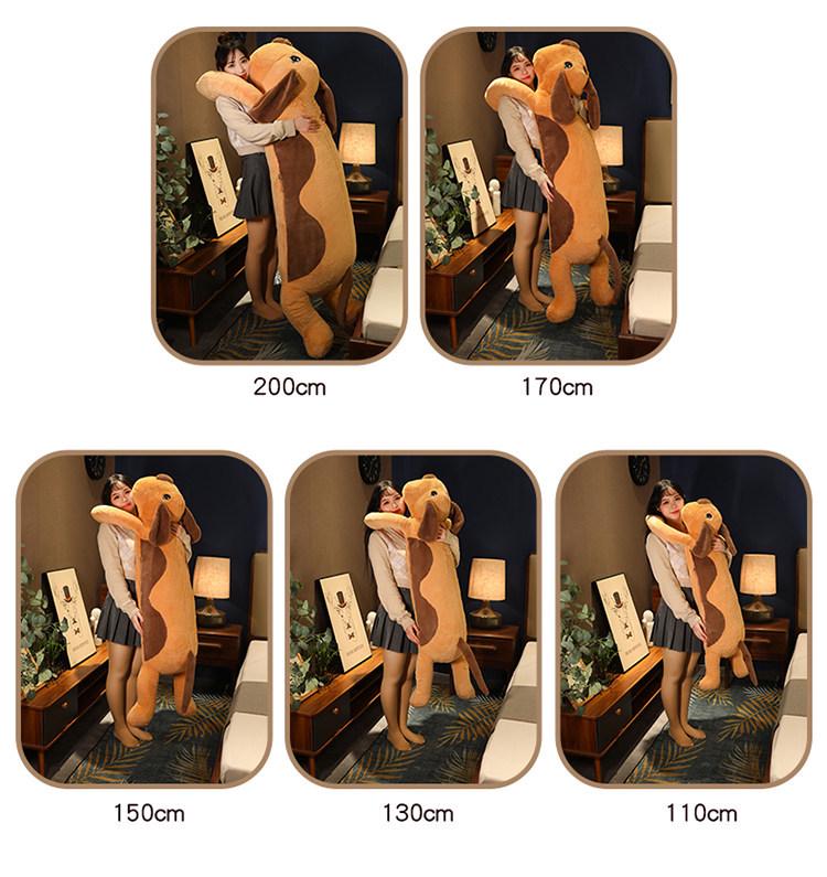 Large Plush Dog Pillow - Super Soft Unisex Hugging Doll for Bedtime