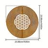 1pc Rusted Metal Spiral Flower of Life Weathervane, Rustic Iron Yard Garden Decor, Weather-Resistant Indoor/Outdoor Hanging Ornament for Balcony