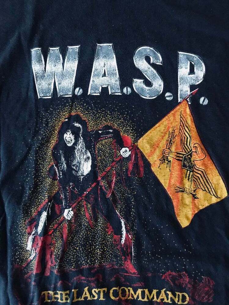 Vintage WASP 1985 tour Cotton Black Unisex All Size T-shirt Unisex T-Shirt S