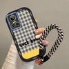 Monotone Lattice RealmeGtneo3 Mobile Phone Case Protective Case Silicone Tape Holder