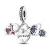 Copper Metal Plated Boy Girl Couple Lovers Bead Components Charm Bead Components Zirconium Dangle Compatible With Authentic Original Bracelet High