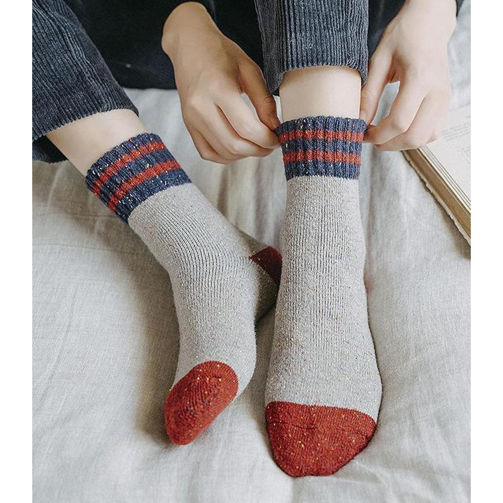 5 Pairs of Luxuriously Soft Thermal Socks Insulated for All-Weather Warmth Durable Stylish for Casual Outdoor and Sports Fall Winter Socks