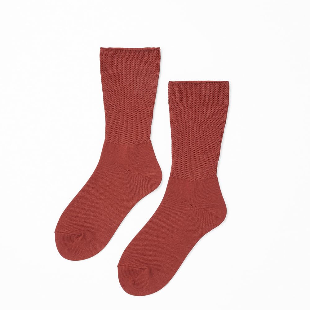 Thermos Warm Comfort Crew Sizes Comfortable To Cold Winter Warm Deodorizing &ONDO Socks, Length, 22-24cm, Red, Wear, Protection, Warmth, Socks,