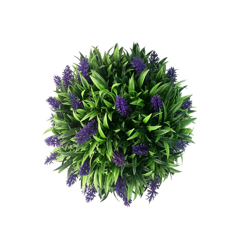 

Искусственный лавандовый шар из цветов Симуляция топиарного растения Искусство и ремесла Декор для двери/стены Подвеска Наружное украшение