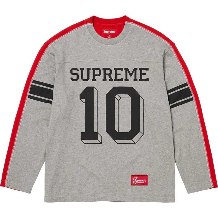 Supreme Split L/S Football Top Heather Grey XXL