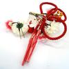 Hair Ornament Set Furisode Ceremony Tsumami Work Red Crepe [Kyoto Usagido] 2-piece Coming-of-age Kk-077