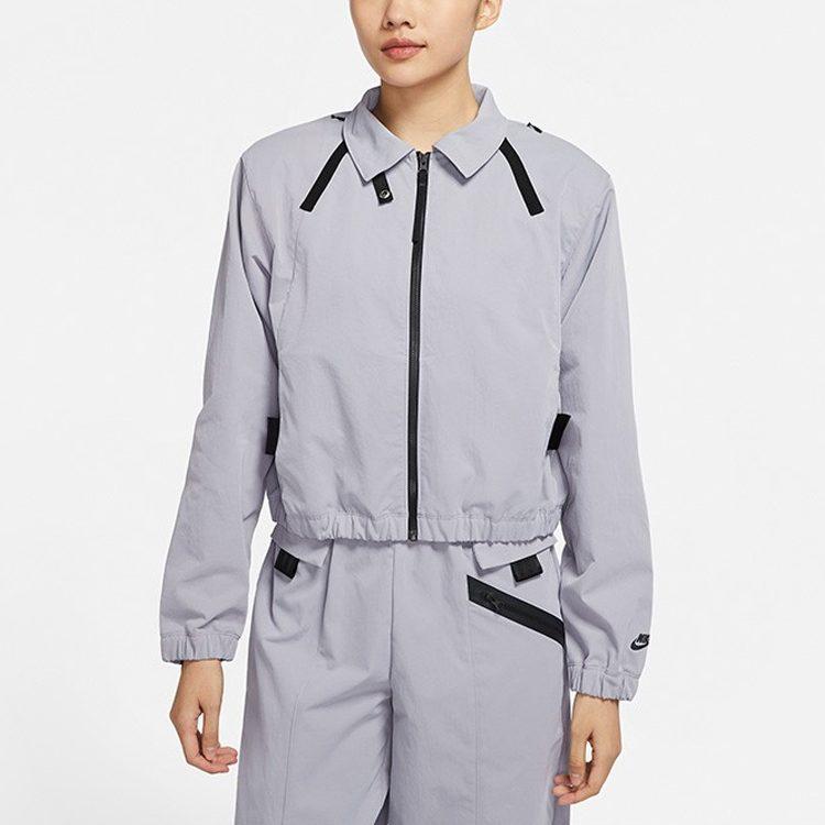 Nike Jackets Women's Gray Lapel Moderate Other DD4609-521