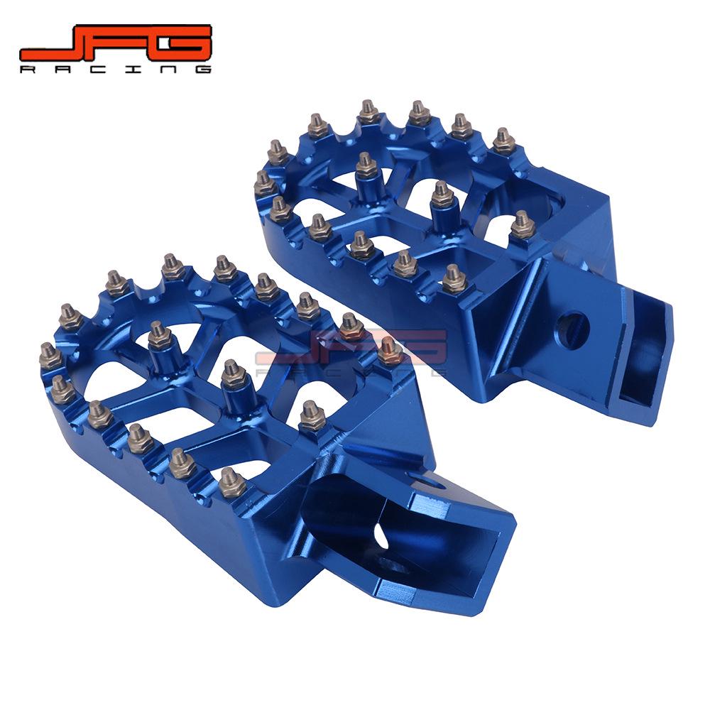 CNC Aluminum Non-Slip Foot Pegs with Spikes for PW50/80 TW200 Off-Road Motorcycles