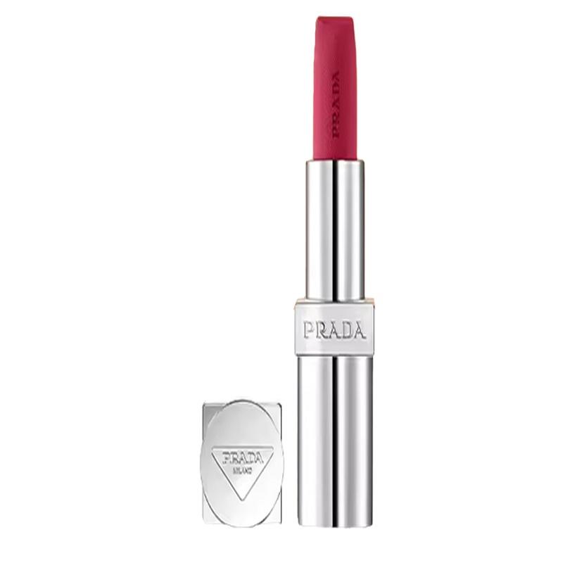 Prada Matte Lipstick Ultimate Color Overlay Lightweight Lipstick Soft Mist Cosmetics P157 Black Plum Powder No gift box or bag