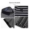 MONTAGUT Men's Striped Long-Staple Cotton Short-Sleeve Polo Shirt