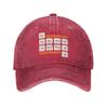 Washed Baseball Cap ATEEZ  Periodic Table Summer Trucker Hat For Unisex Unisex  Fashion Outdoor Gym Sun Baseball Caps