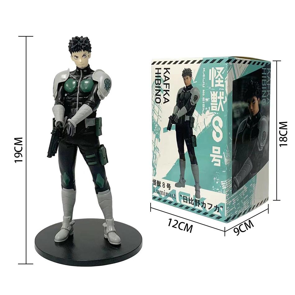 In Stock 1-4PCS Amine Kaiju No. 8 Figure Kafka Hibino Mina Ashiro Skeleton Creative PVC Model Toys Kids Action Statue Doll Gifts