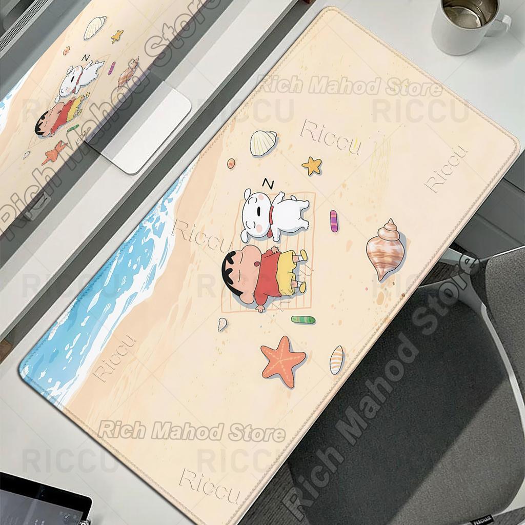 Anime Kawaii C-Crayon Shin-chan Pattern Mouse Pad Cute Cartoon Nonslip Rug Gaming Table Laptop Computer Keyboard Large Desk Mats