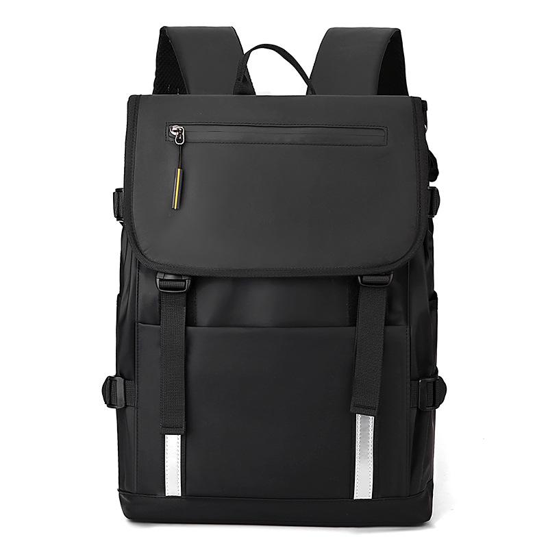 Men's Cross-Border Business Backpack - Large Capacity Travel and Outdoor Bag with Casual Printed Logo