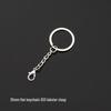 Eco-Friendly Nickel-Free Metal Keyring: DIY Jewelry Accessory, Split Ring Keychain with Doll Pendant