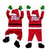 Christmas Pendant Decoration Festive Santa Claus Fleece Car Window Wall Decoration Christmas Party Supplies
