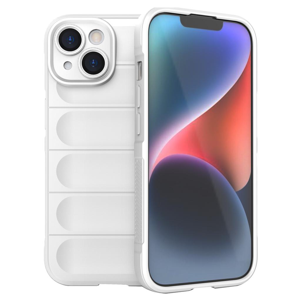 For iPhone 15 Soft TPU Cell Phone Case Anti-drop Rugged Phone Back Cover