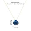 Minimalist Stone Necklace Stainless Steel Collarbone Chain Waterdrop Pendant Necklace  Party