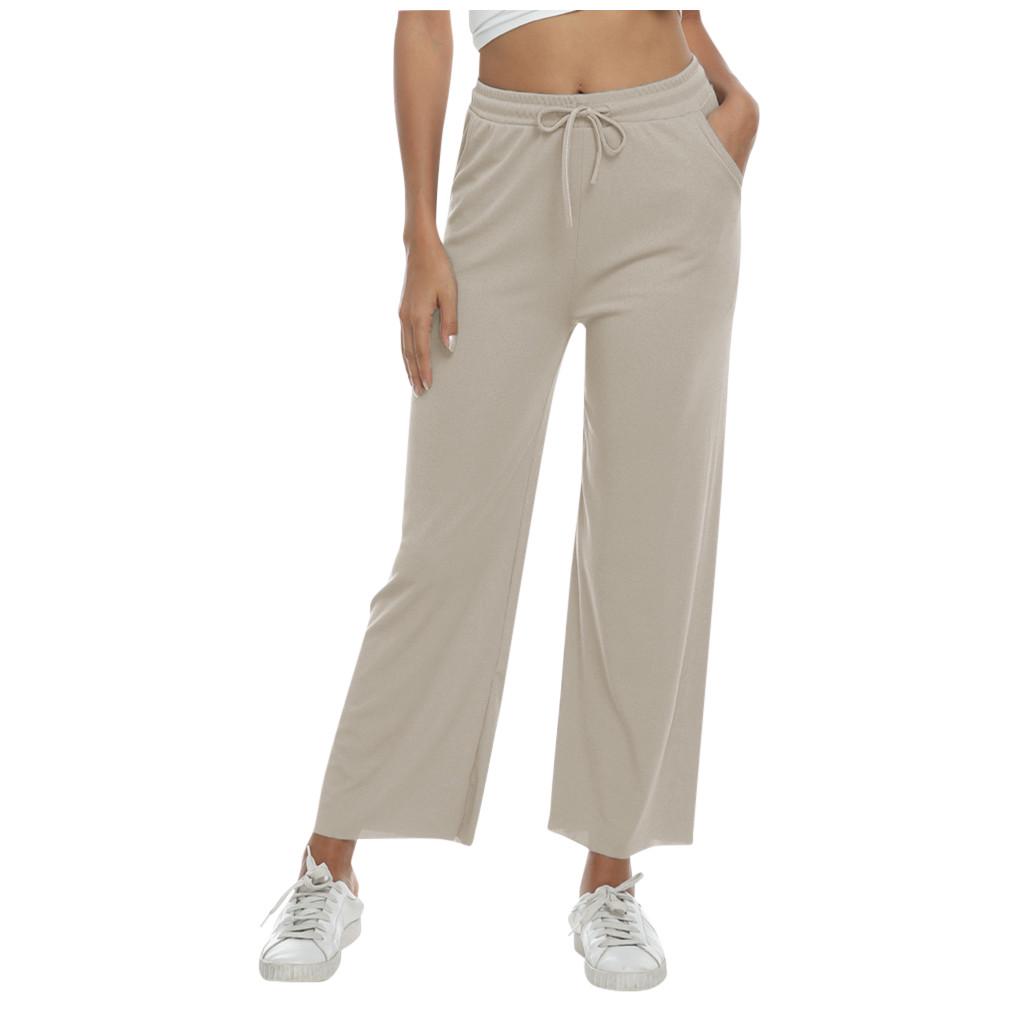 Women's  Color Casual  Loose Super Elastic Large Casual Pants Trouser