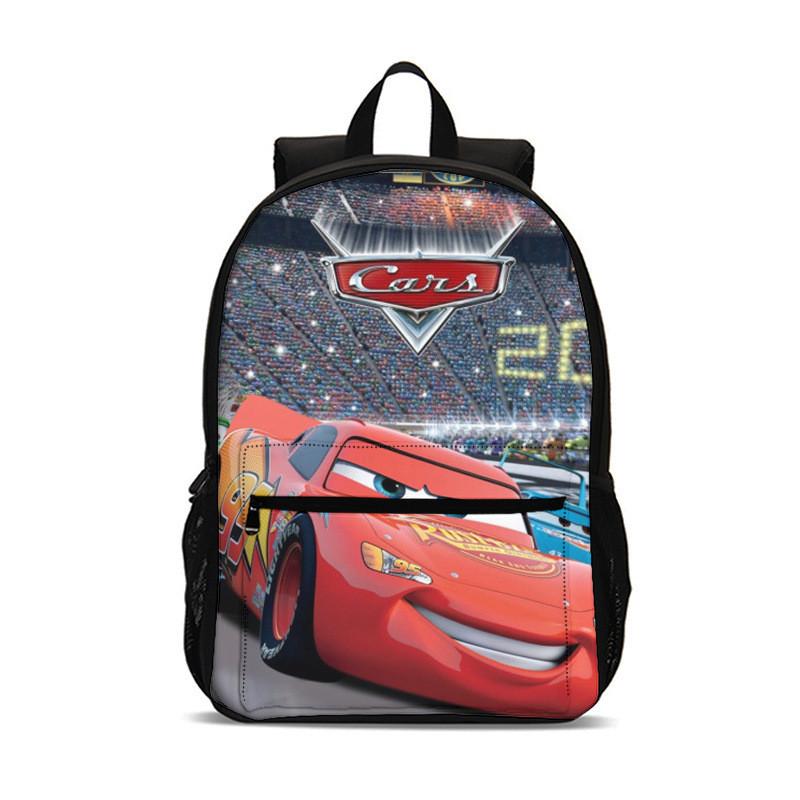 Cars Movies Cartoon Backpack For Kids With Nylon Material And Spacious Design