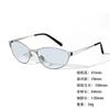 Metal Sunglasses Small Frame Wide Thick Legs Oval Foreign Trade Sunglasses High Fashion Thin Sunshade Glasses